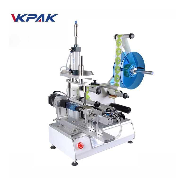 Màquina d'etiquetatge semiautomàtica VK-T805 per a ampolles quadrades